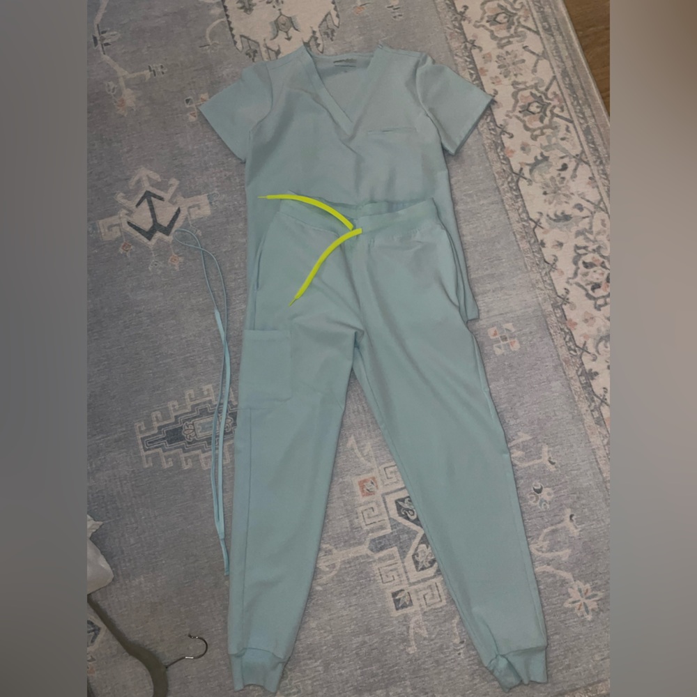 Mandala Baby Blue Scrubs